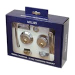 Behörssats Millers för ytterdörr Rund Krom